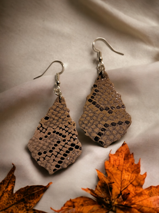 Snake Skin Earring